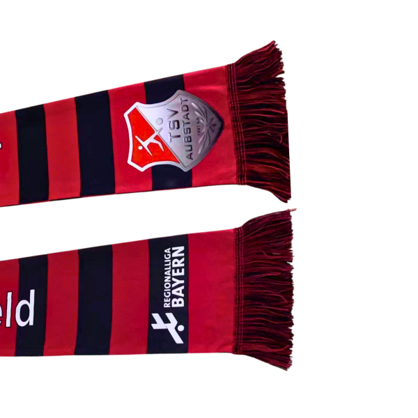 Fanschal Schwarz Rot 140x16 cm